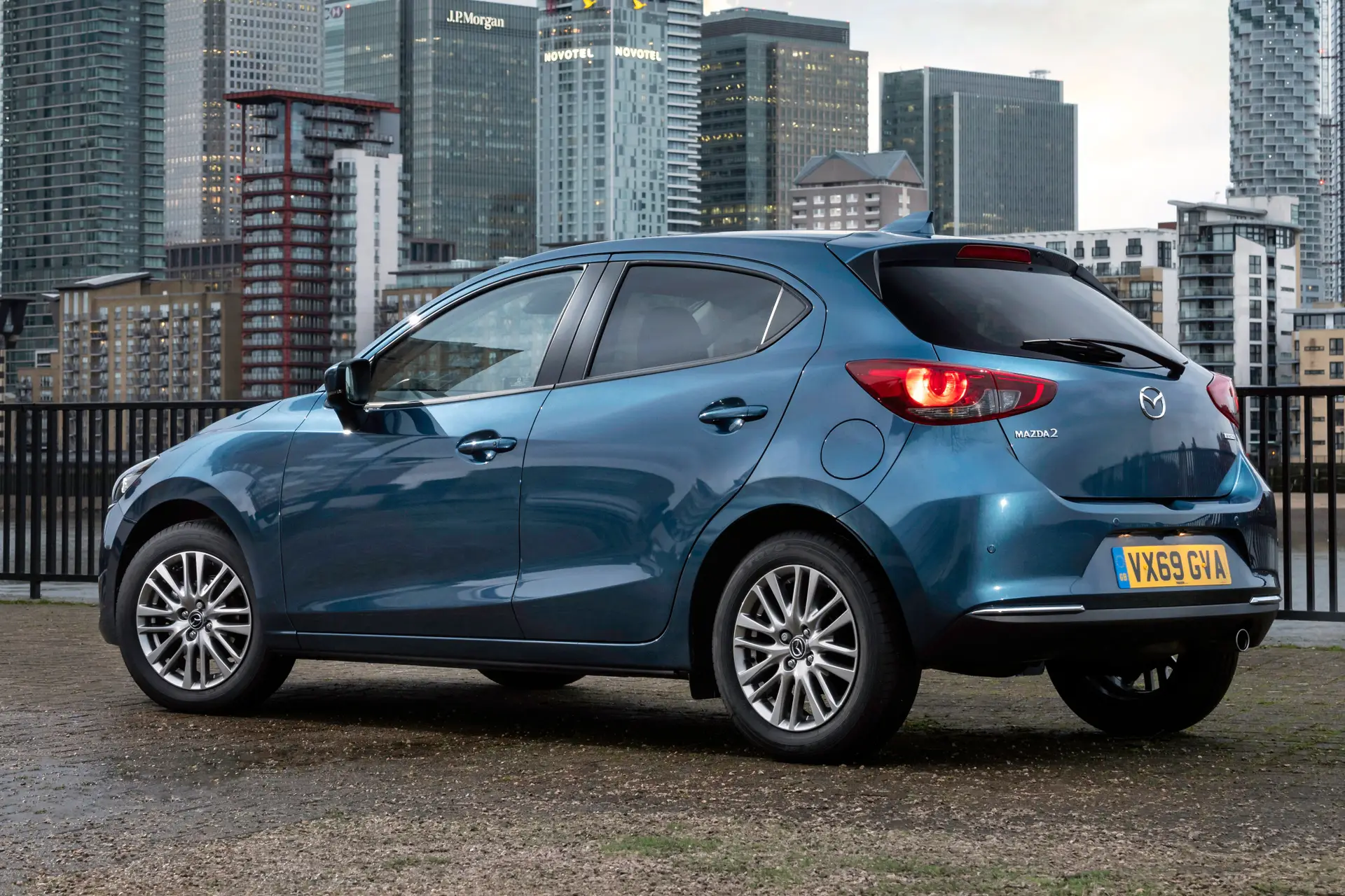 Mazda 2 Review 2023: rear parked