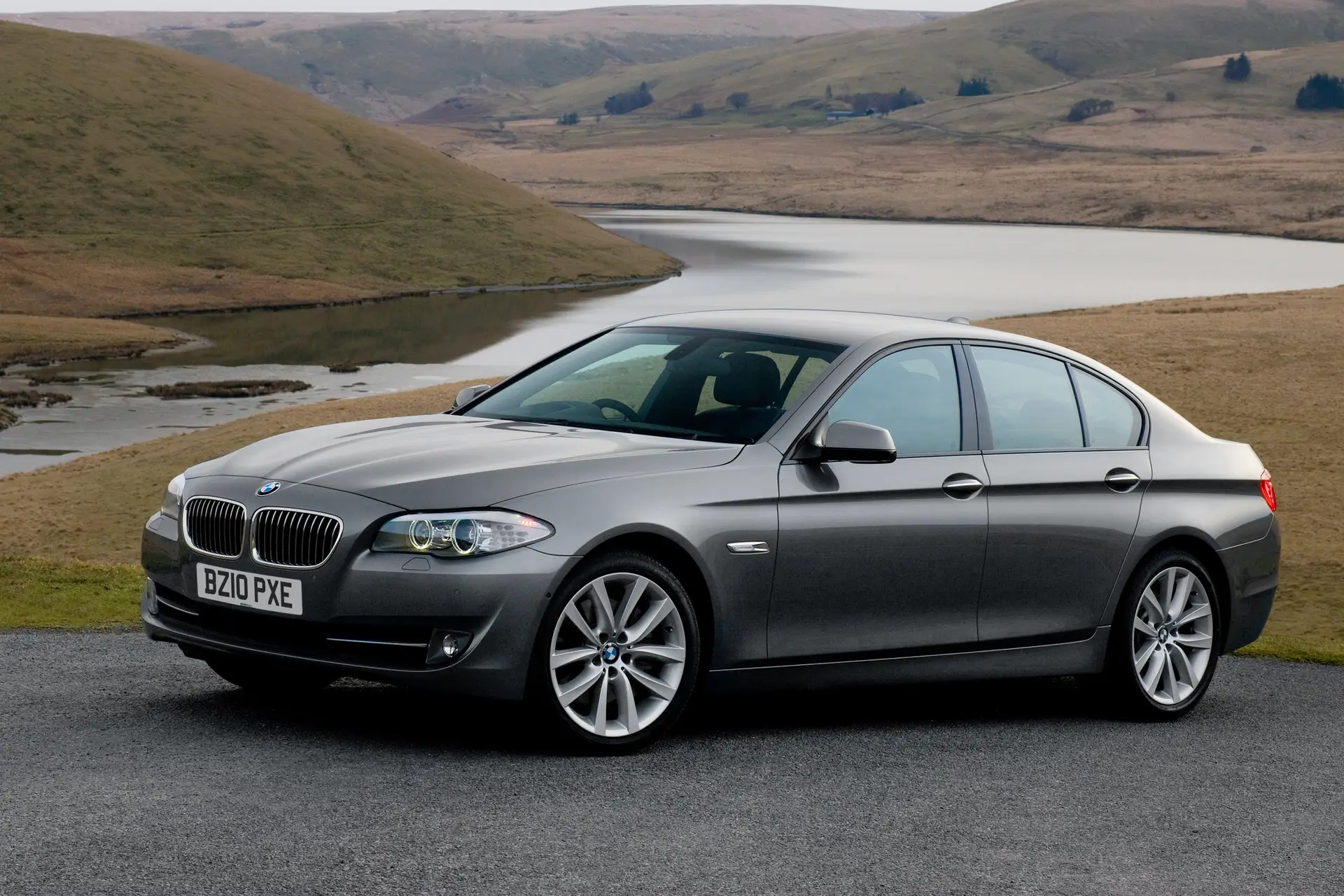 BMW 5 Series (2010-2017) Review: Exterior front three quarter photo of the BMW 5 Series