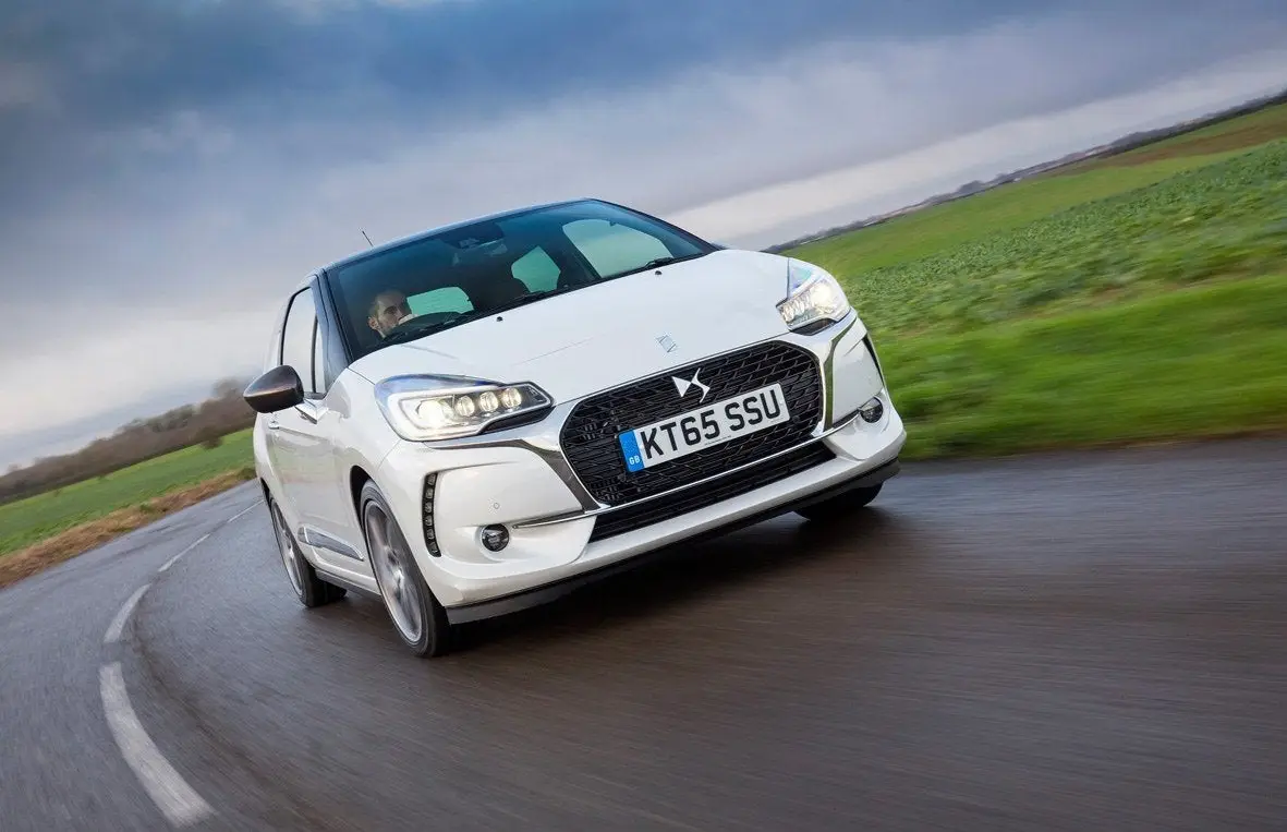 DS3 (2010-2019) Review: exterior front three quarter photo of the DS3 on the road