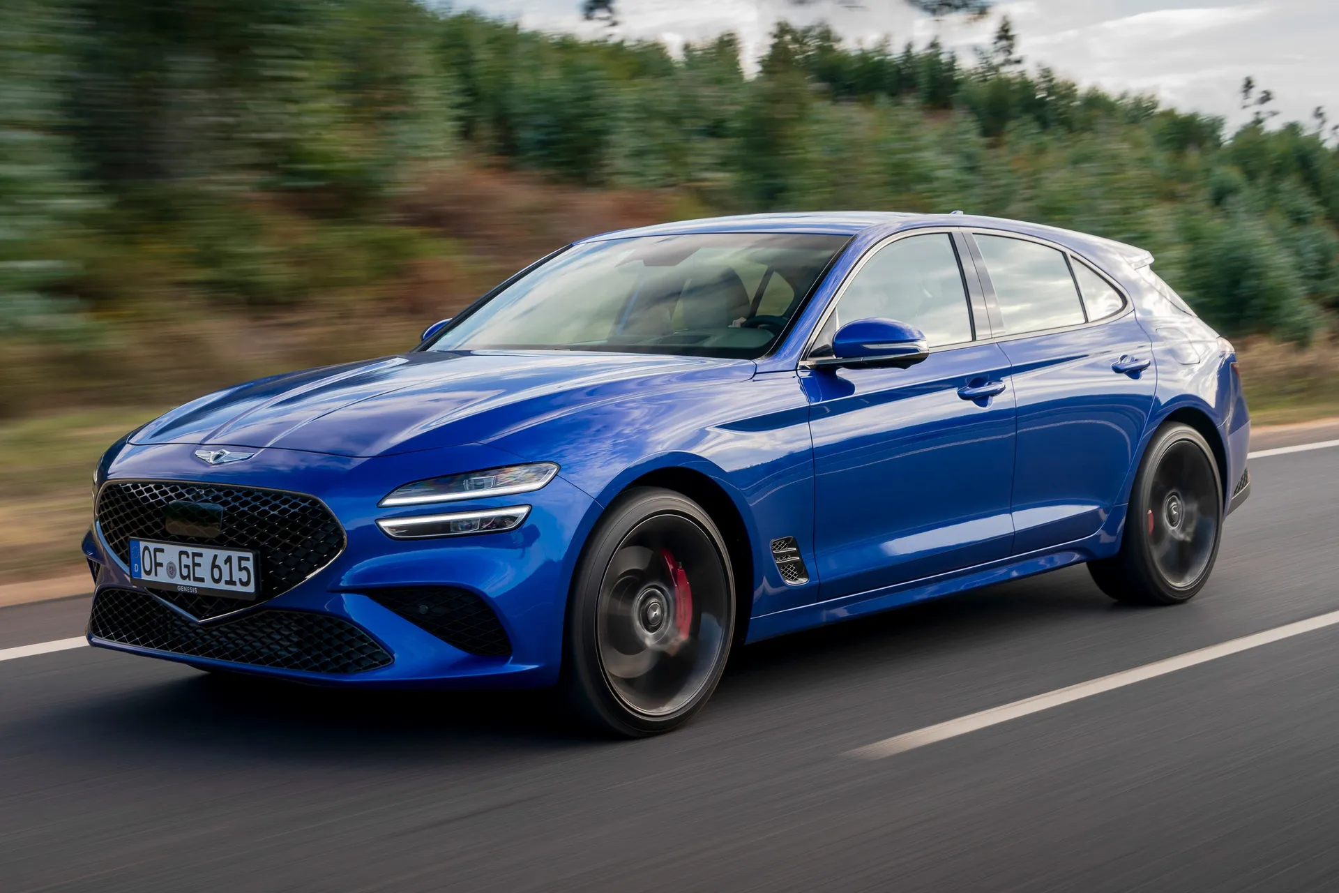 Genesis G70 Shooting Brake Review 2023: front dynamic