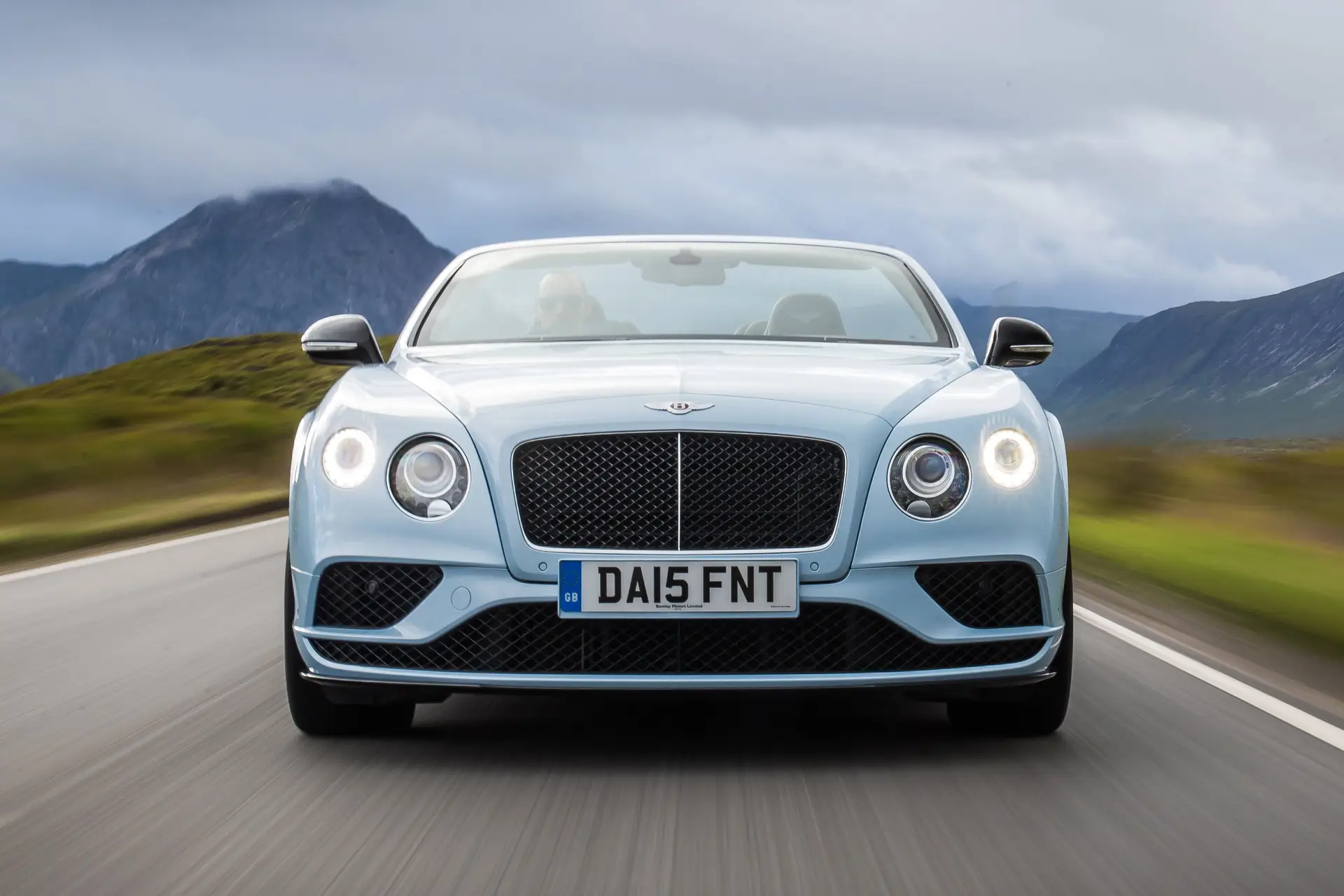Bentley Continental GTC Driving Front 