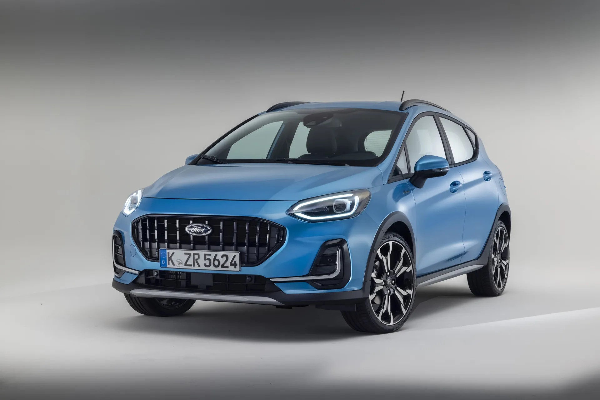 Ford Fiesta Active (2018-2023) Review: exterior front three quarter photo of the Ford Fiesta Active