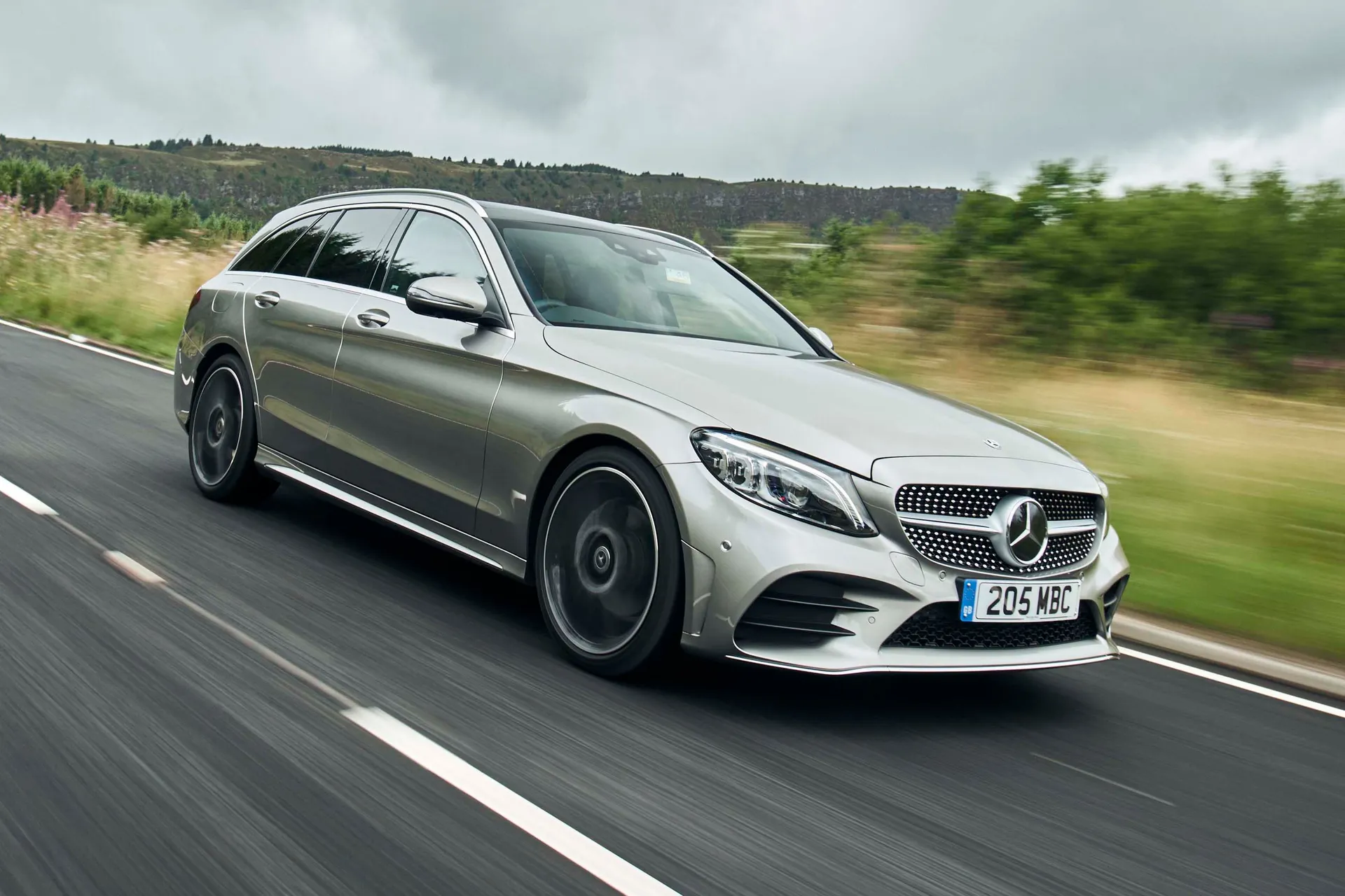 Mercedes-Benz C-Class Estate Review 2023: front exterior