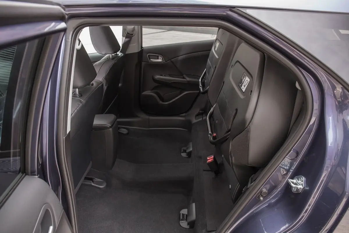 Honda Civic Tourer (2014-2017) Review: interior close up photo of the Honda Civic Tourer rear seats