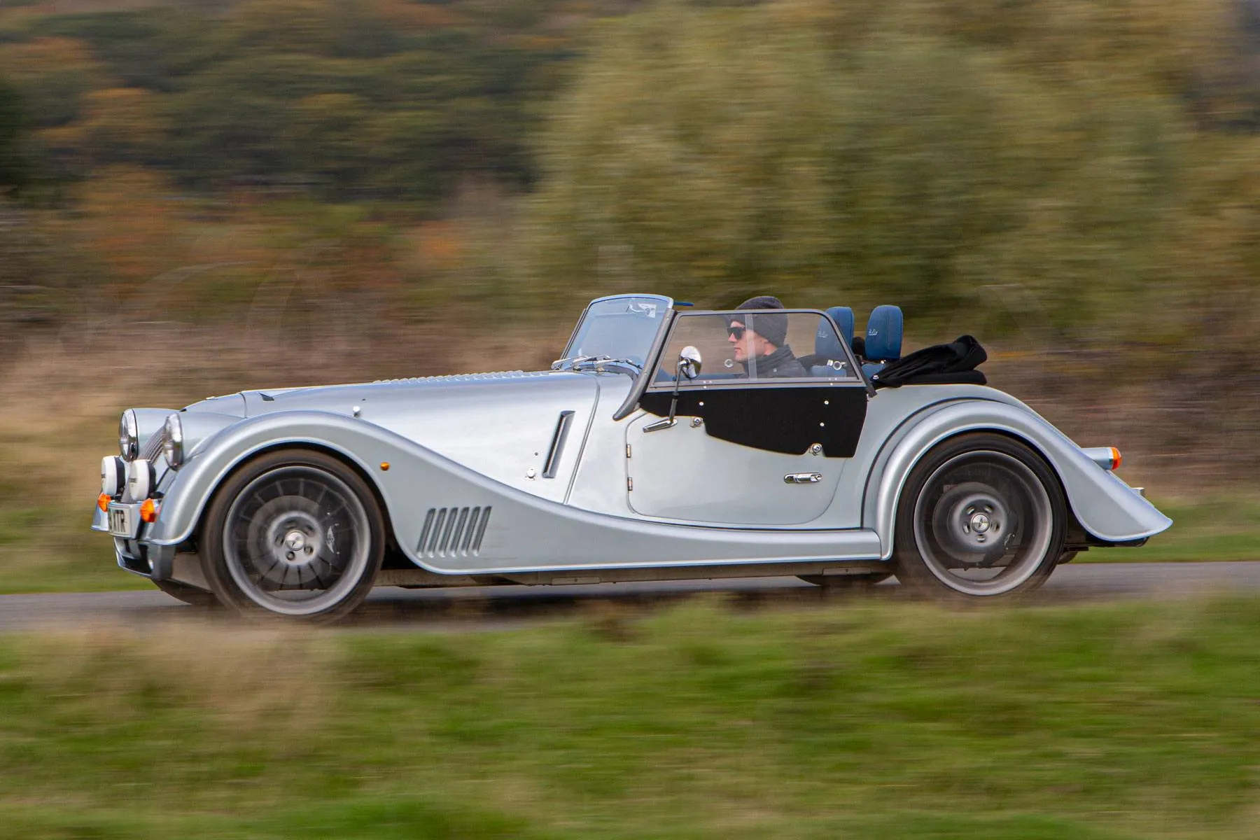 Morgan Plus Six driving