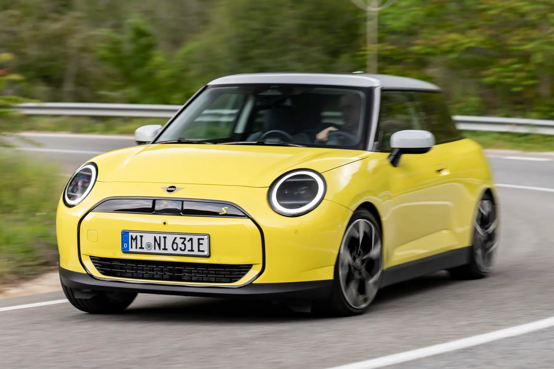 MINI Cooper Electric Review 2024: front dynamic