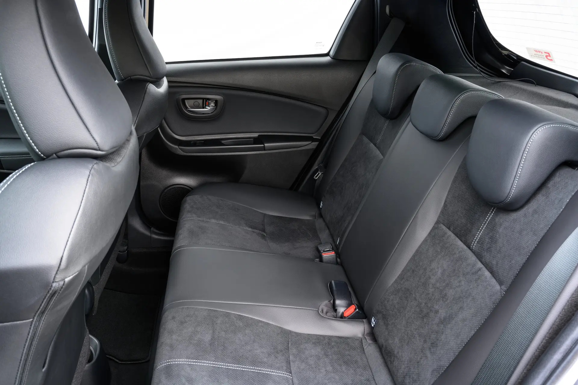 Toyota Yaris (2011-2020) Review: interior close up photo of the Toyota Yaris rear seats