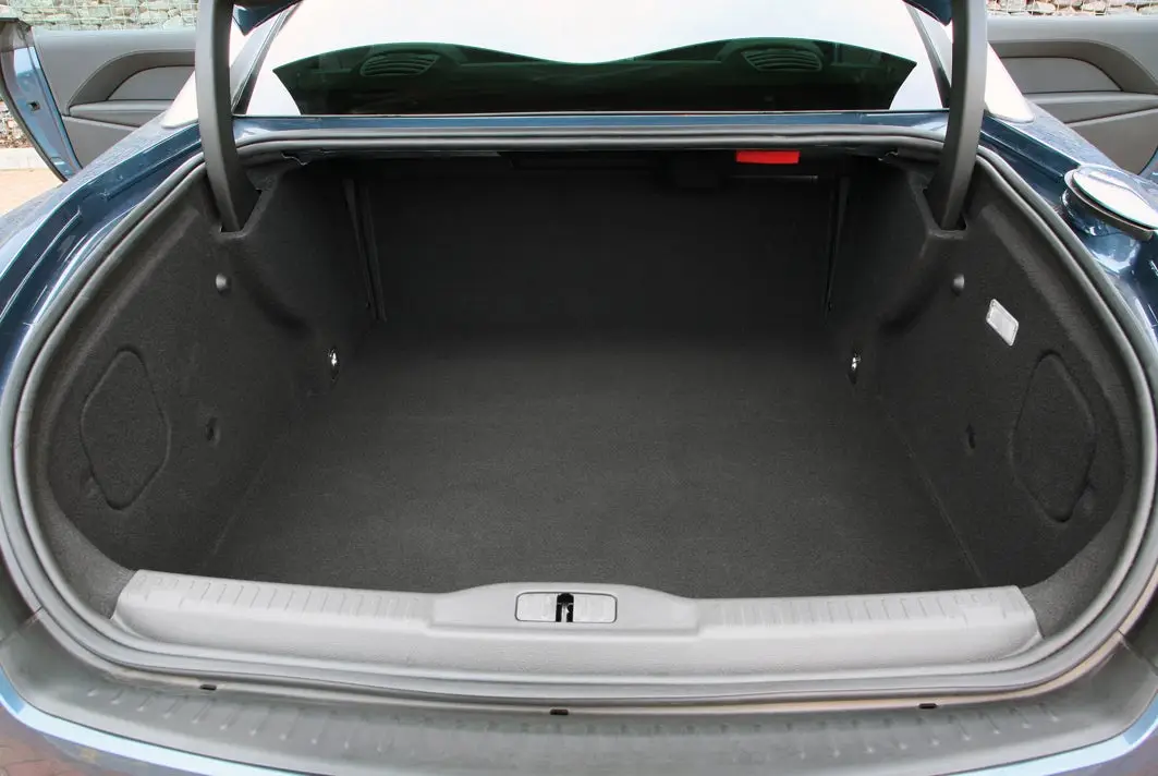 Peugeot RCZ (2010-2015) Review: interior close up photo of the Peugeot RCZ boot space