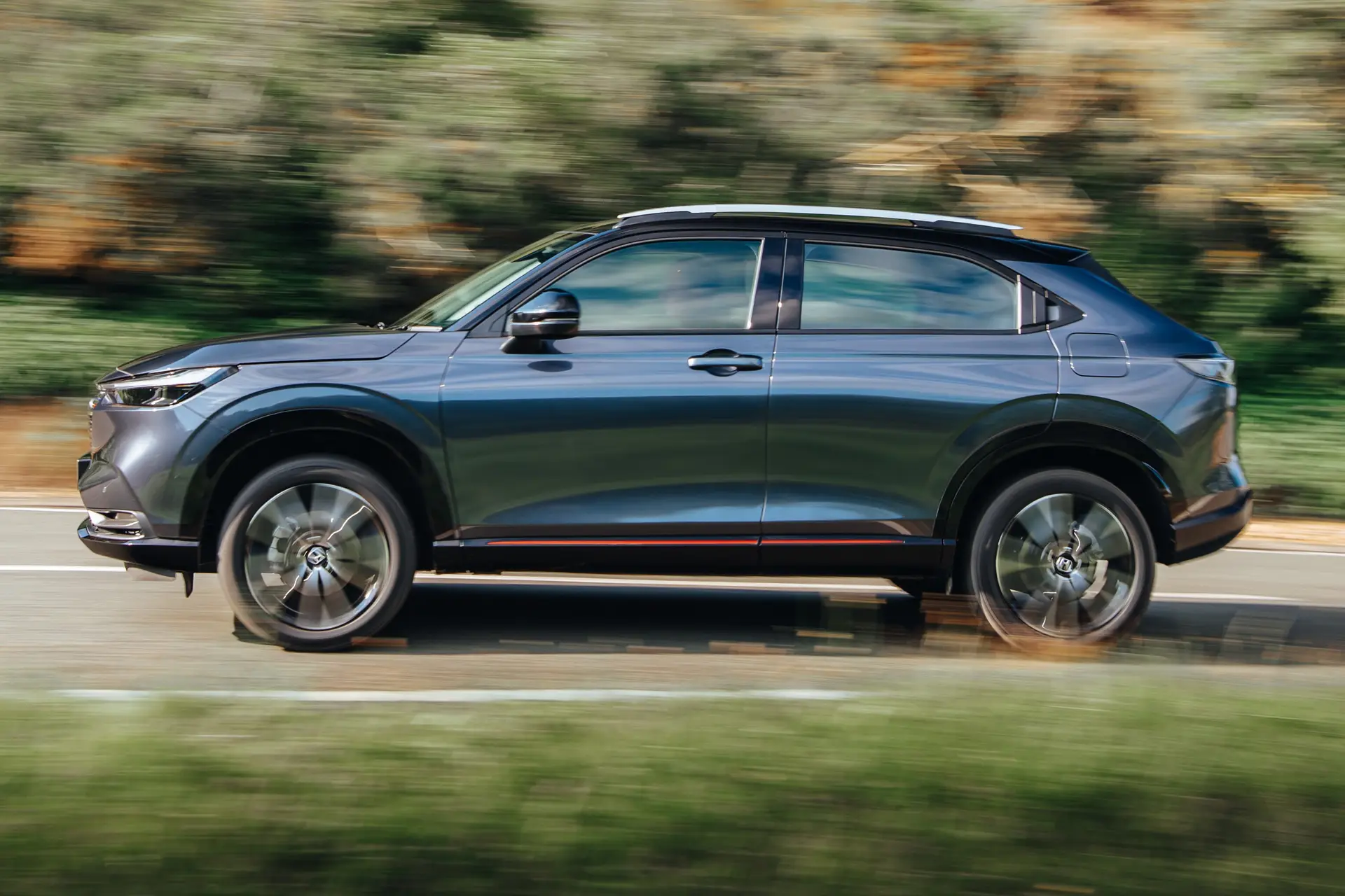 Honda HR-V Review 2024: side profile driving