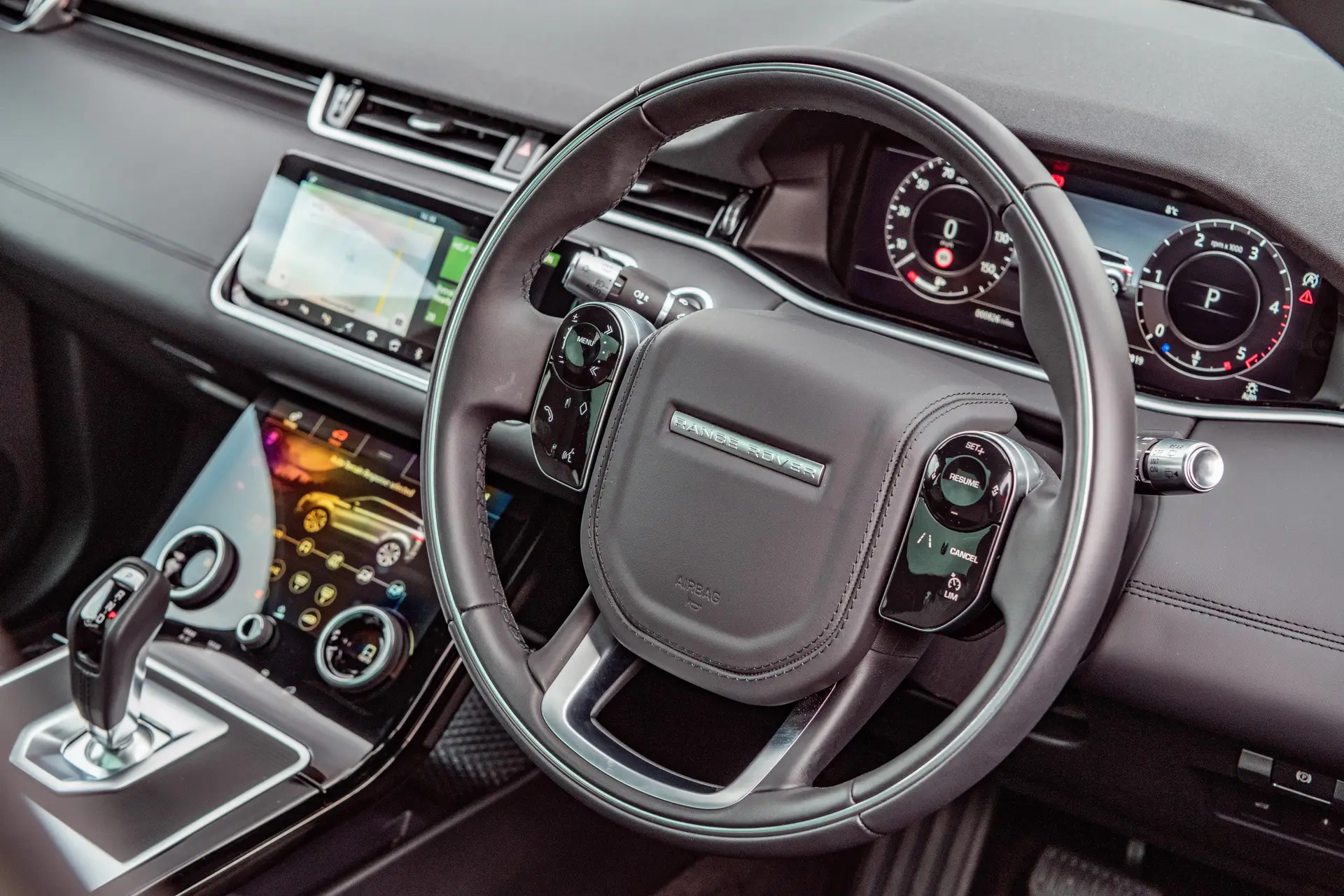 Range Rover Evoque Review 2024: front interior
