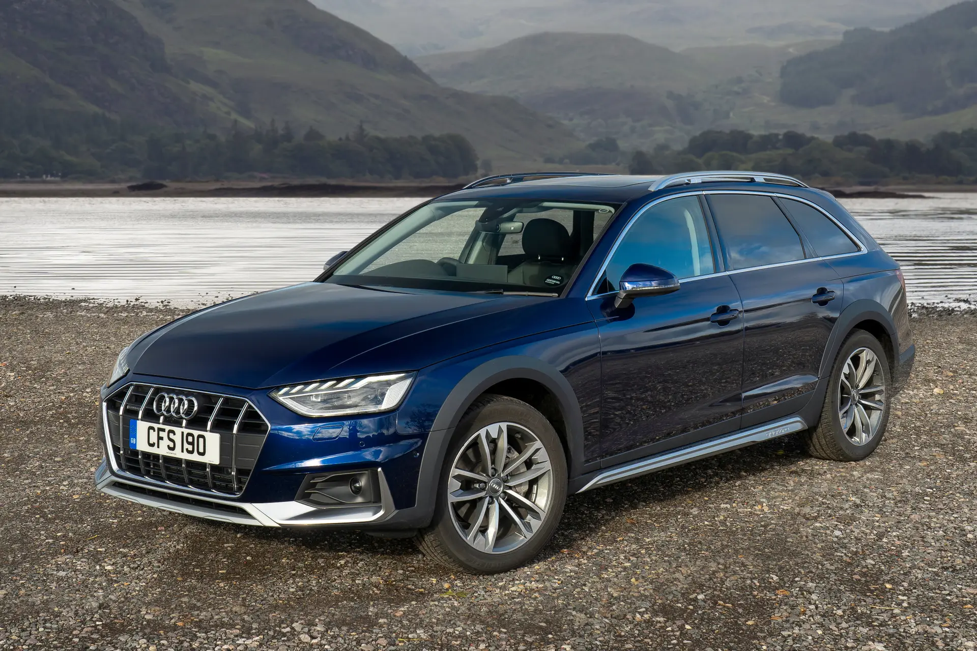 Audi A4 Allroad Review 2023: exterior front three quarter image of the Audi A4 Allroad