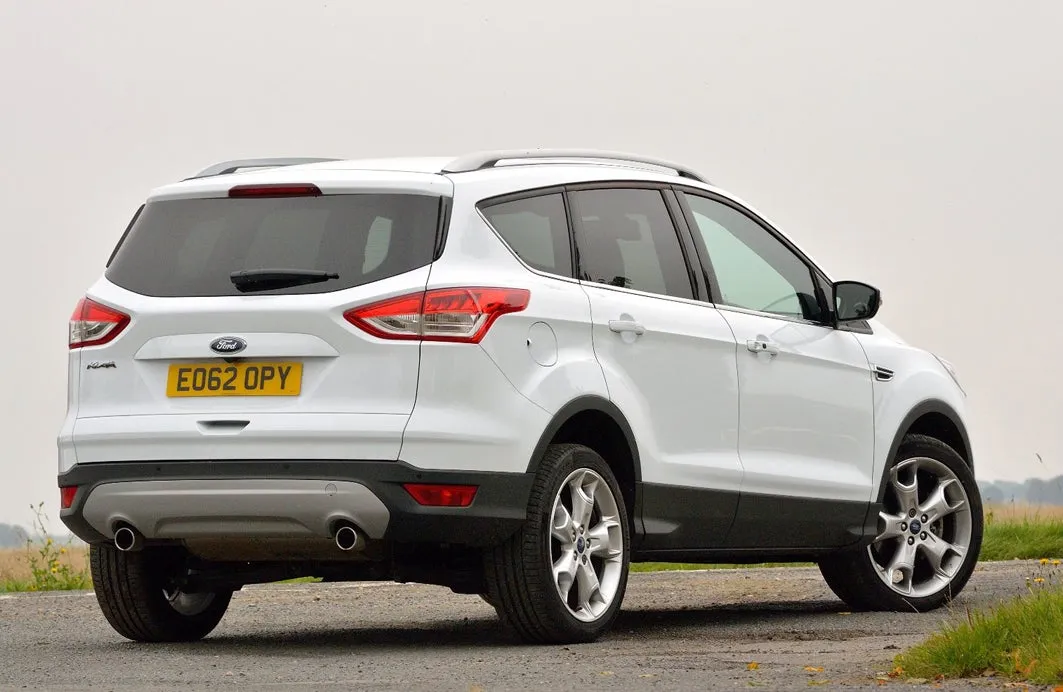 Ford Kuga (2013-2020) Review: exterior rear three quarter photo of the Ford Kuga