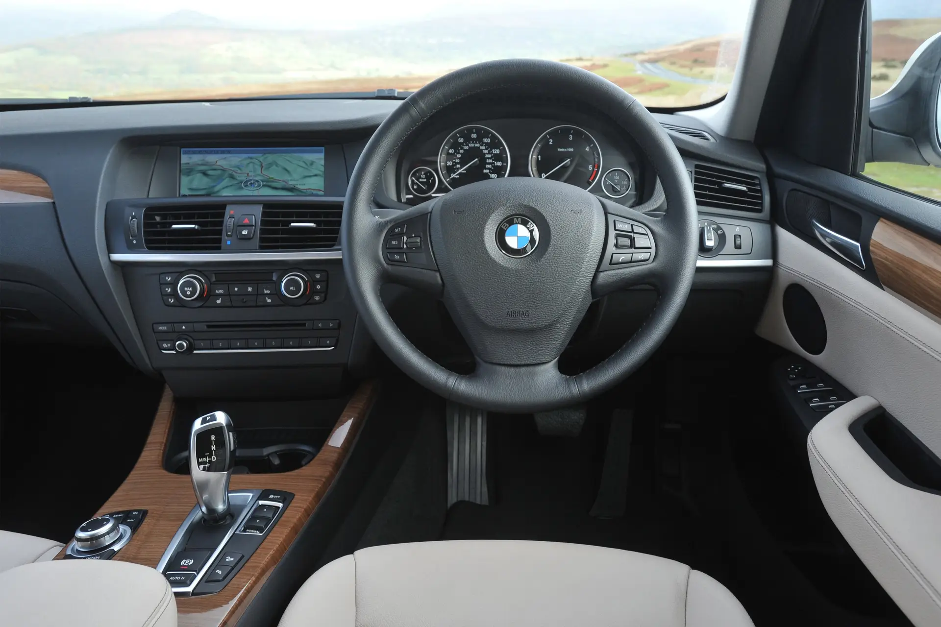 BMW X3 (2010-2018) Review: Interior close up photo of the BMW X3 dashboard