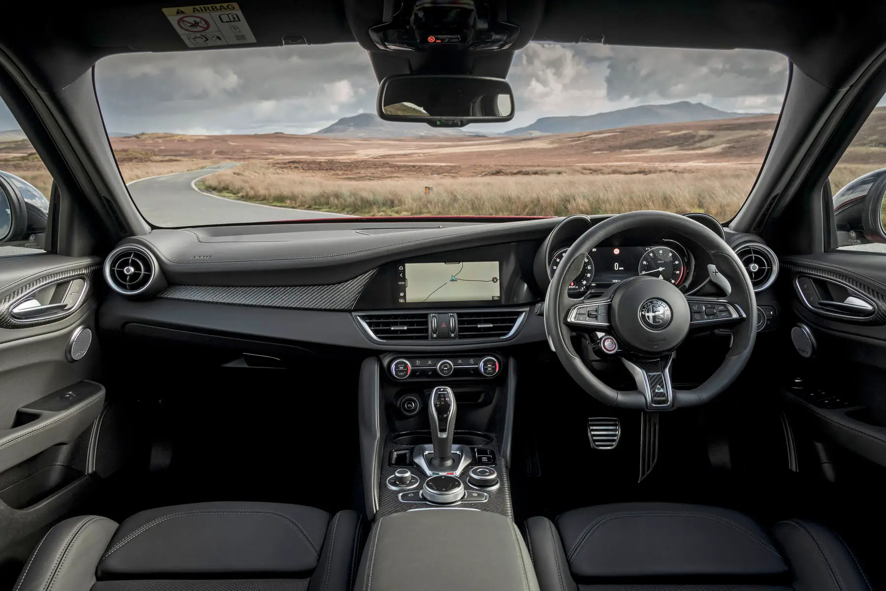 Alfa Romeo Giulia Review 2024: interior front