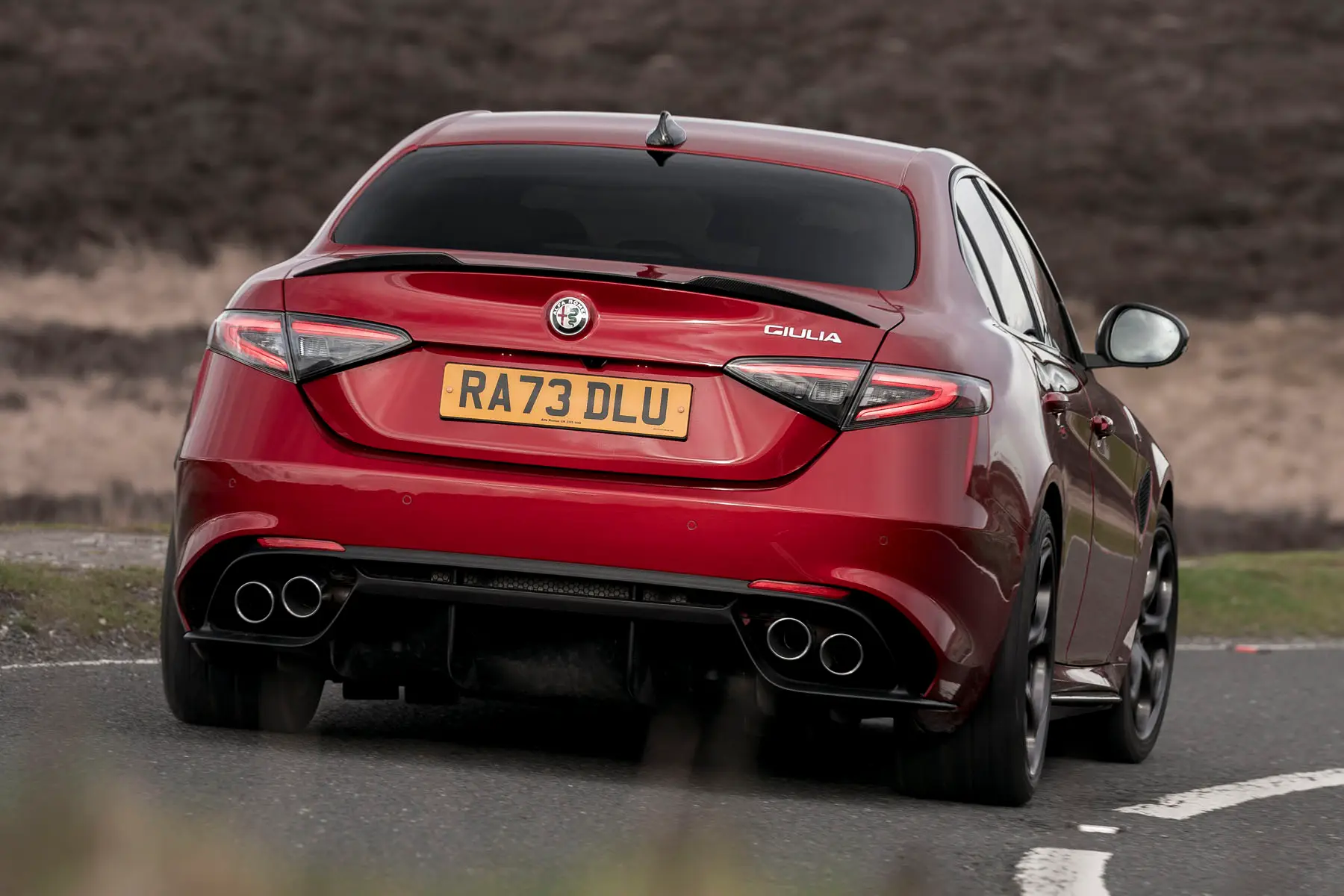 Alfa Romeo Giulia Review 2024: rear dynamic