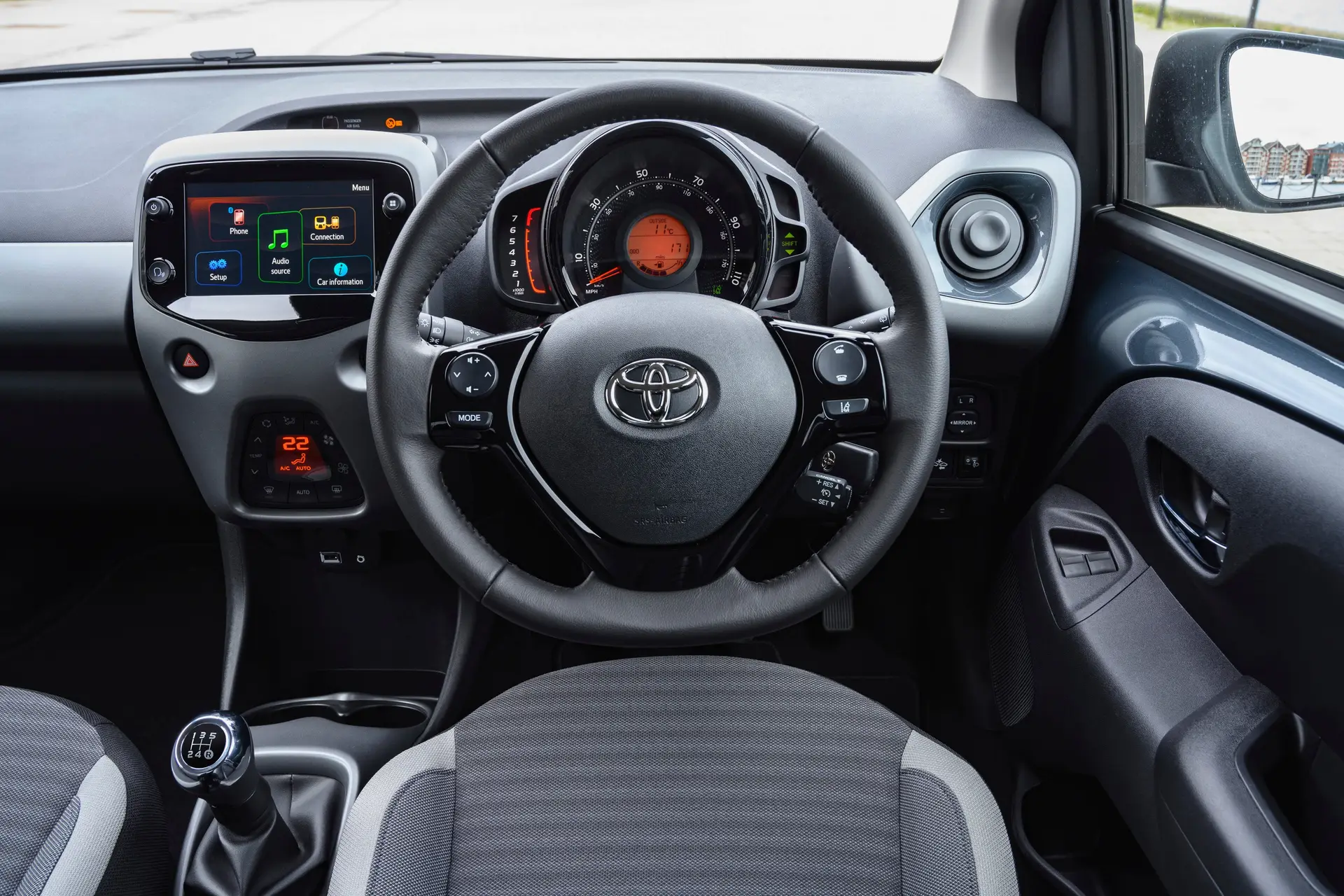 Toyota Aygo Review 2024 Driver's Seat and interior