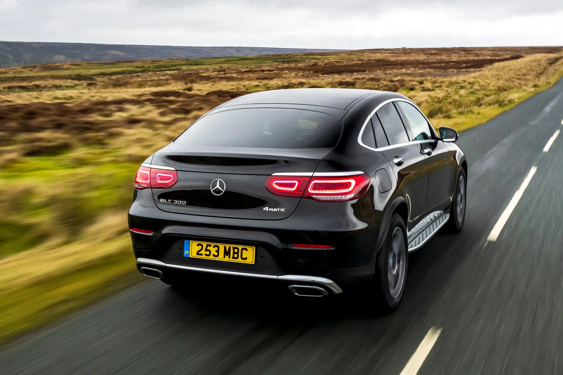 Mercedes GLC Coupe Review 2023: back right exterior