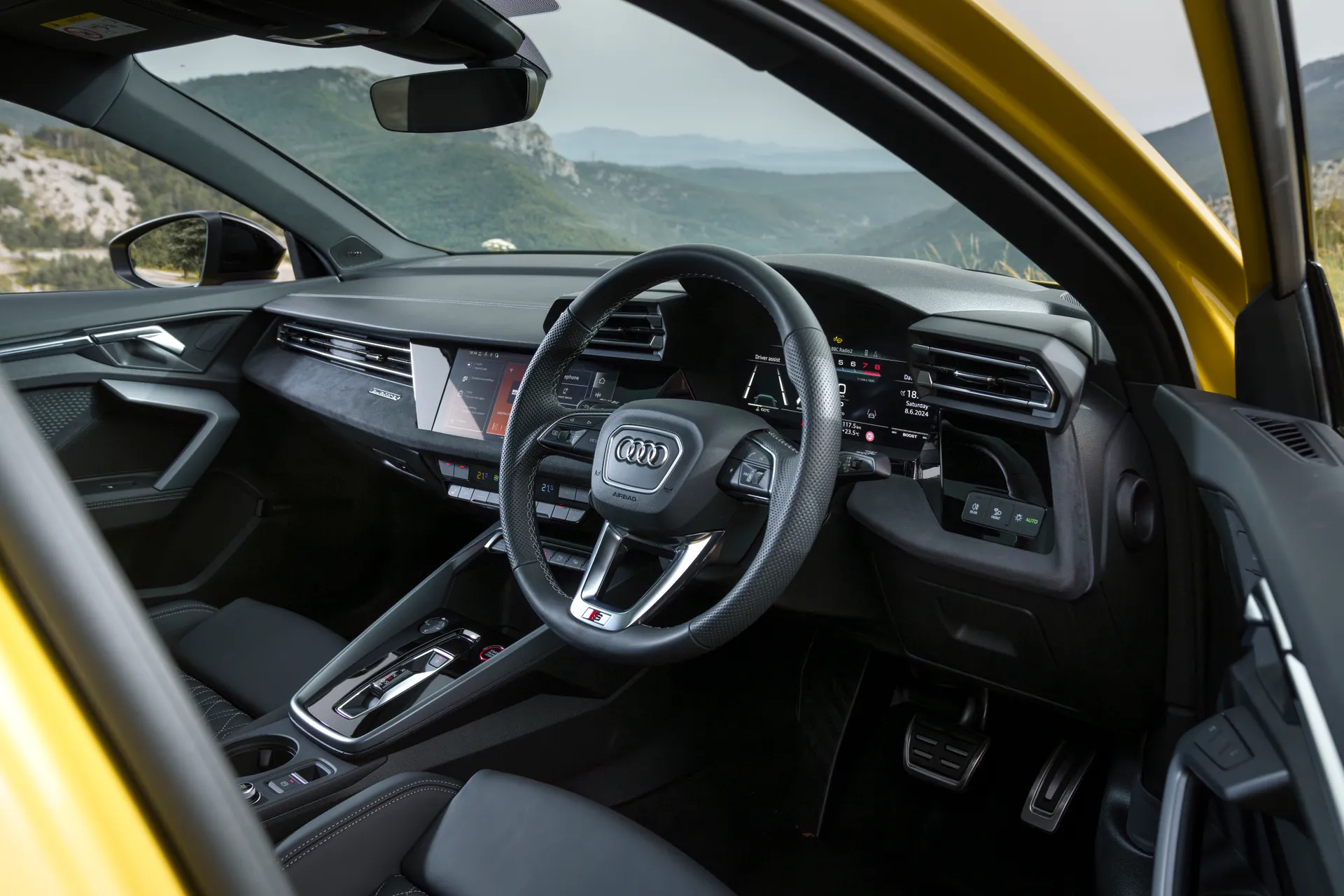 Audi S3 Review 2024: interior and front driving position