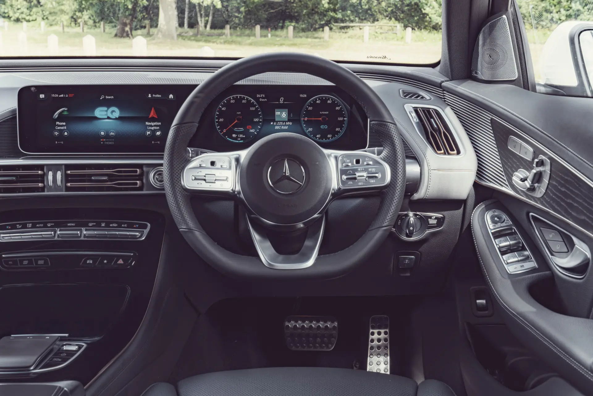 Mercedes-Benz EQC Review 2023 steering wheel