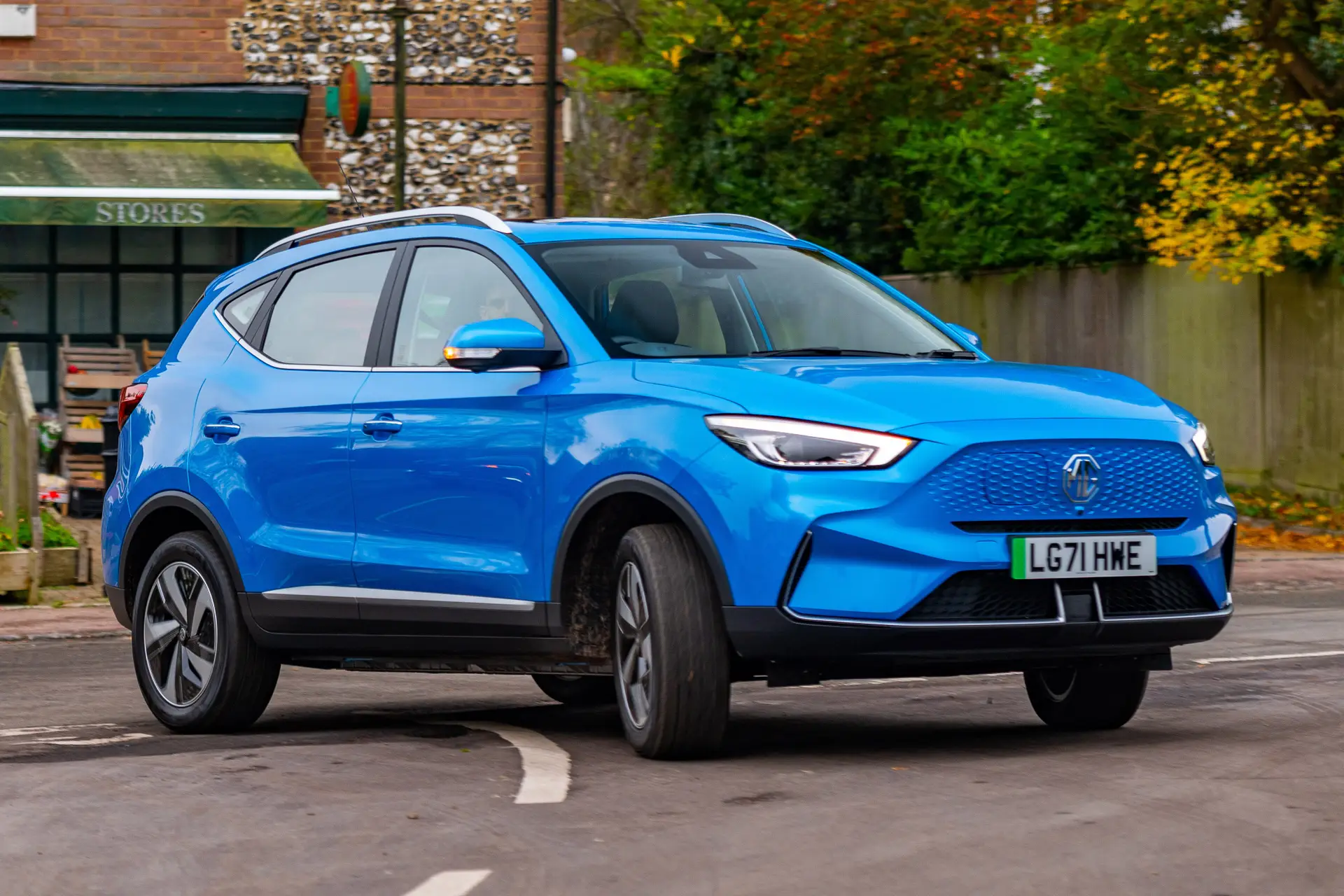 MG ZS EV Review 2023: front cornering