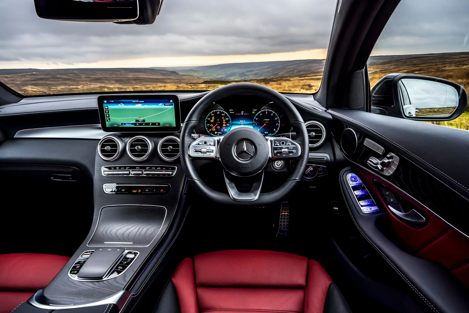Mercedes GLC Coupe Review 2023: steering wheel