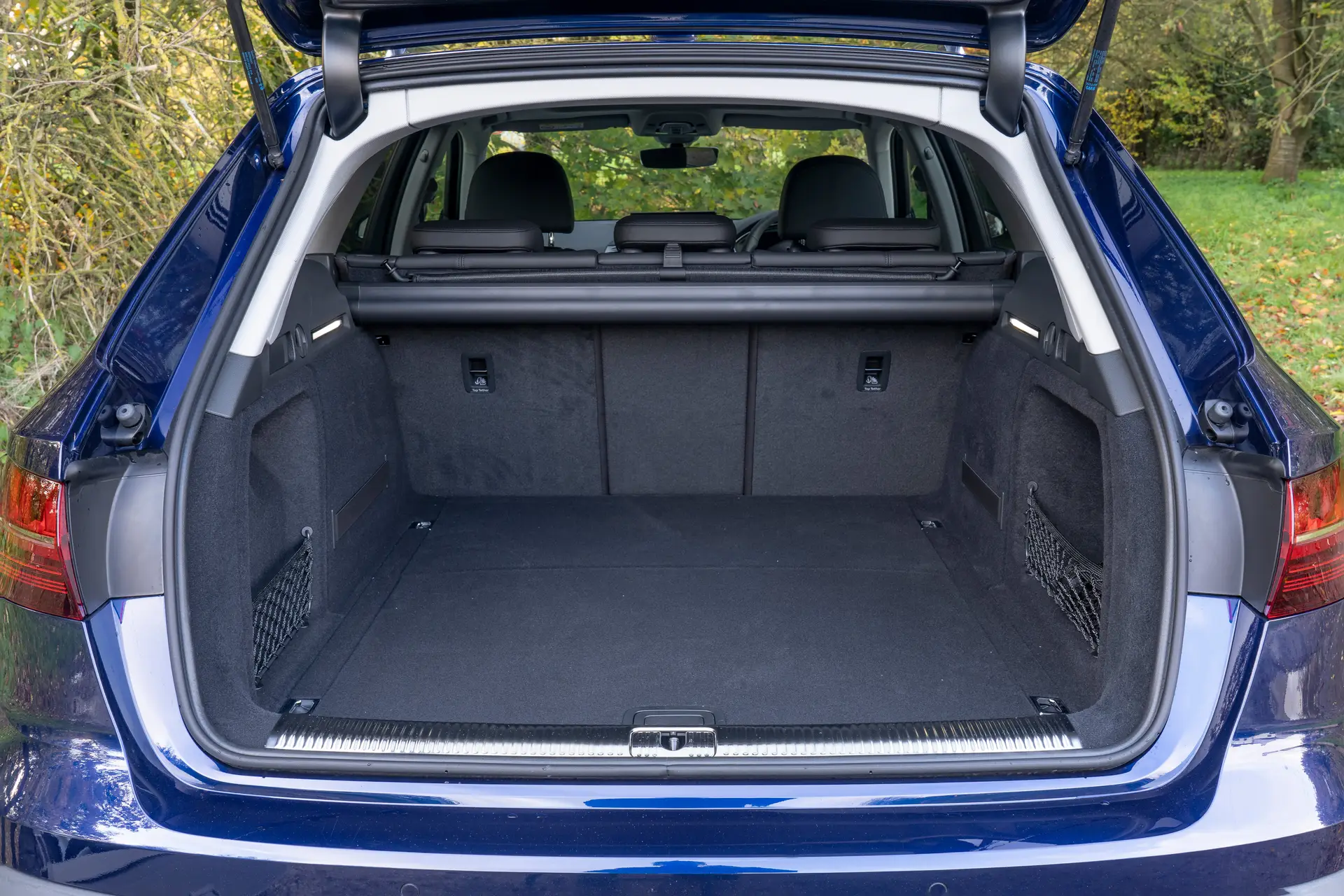 Audi A4 Allroad Review 2023: interior close up photo of the Audi A4 Allroad boot space