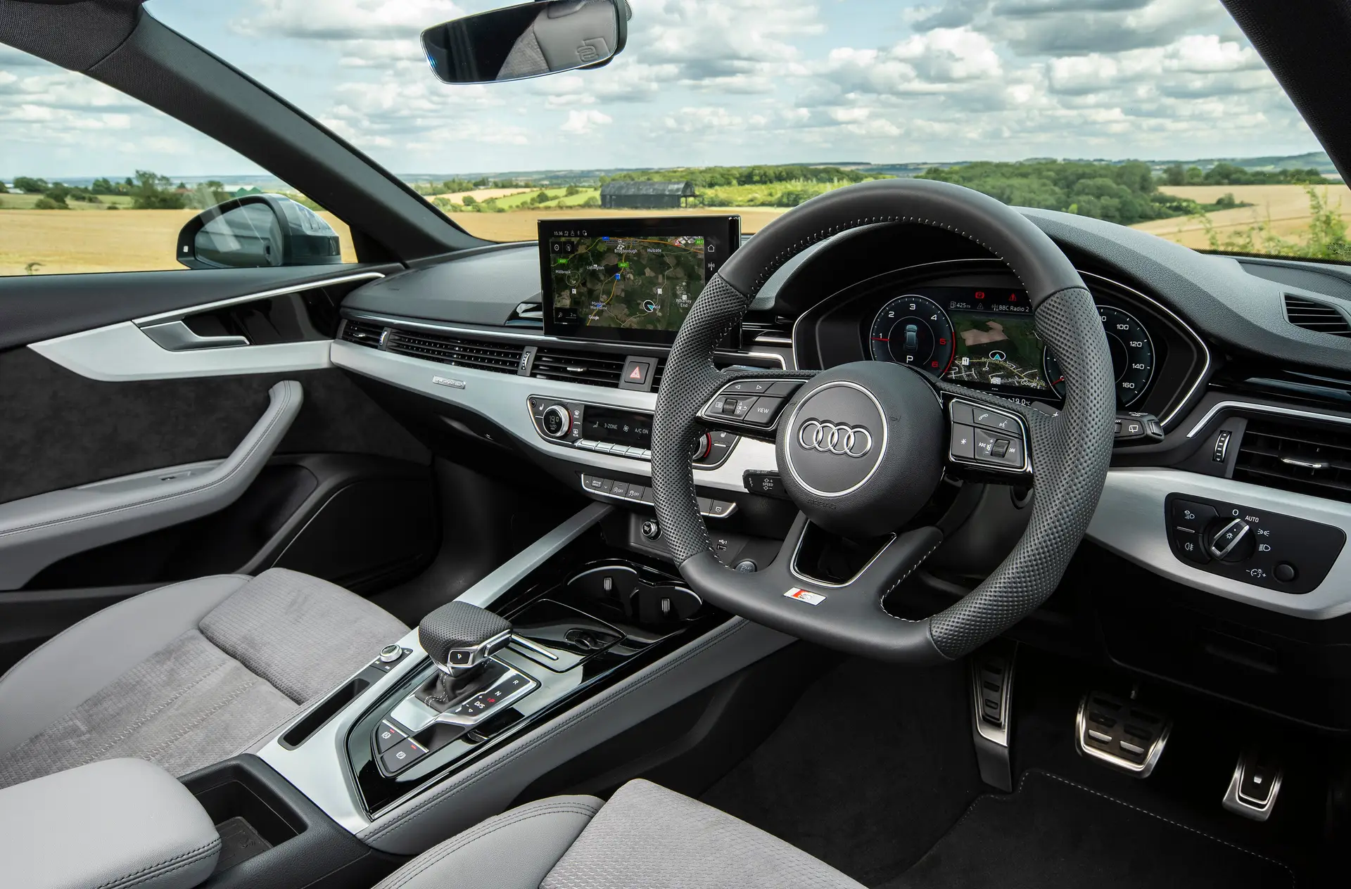 Audi A4 Avant Review 2023: interior close up photo of the Audi A4 Avant dashboard