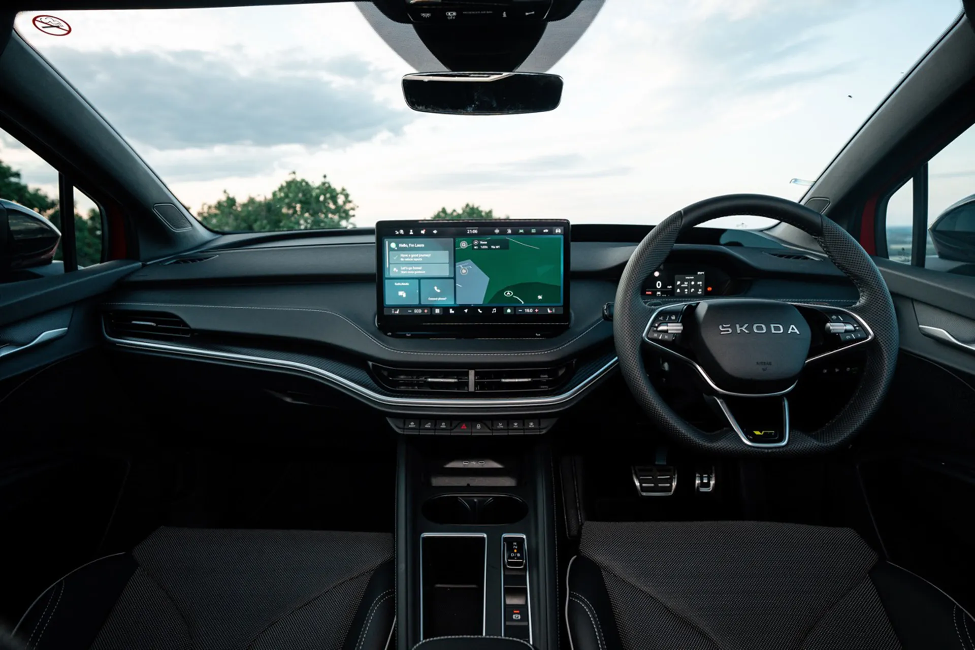 Skoda Enyaq vRS Review: interior view