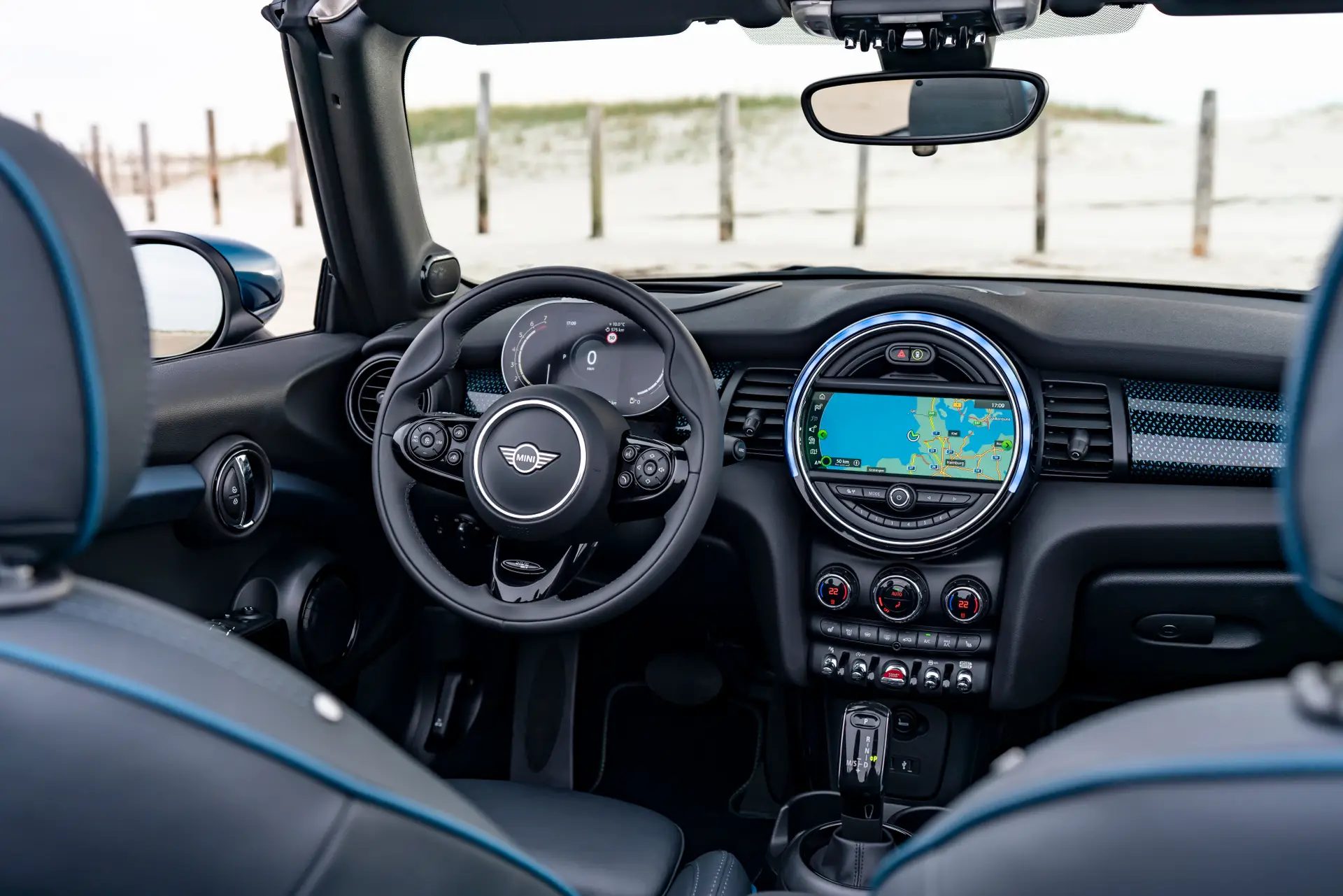 MINI Convertible review 2023 front interior