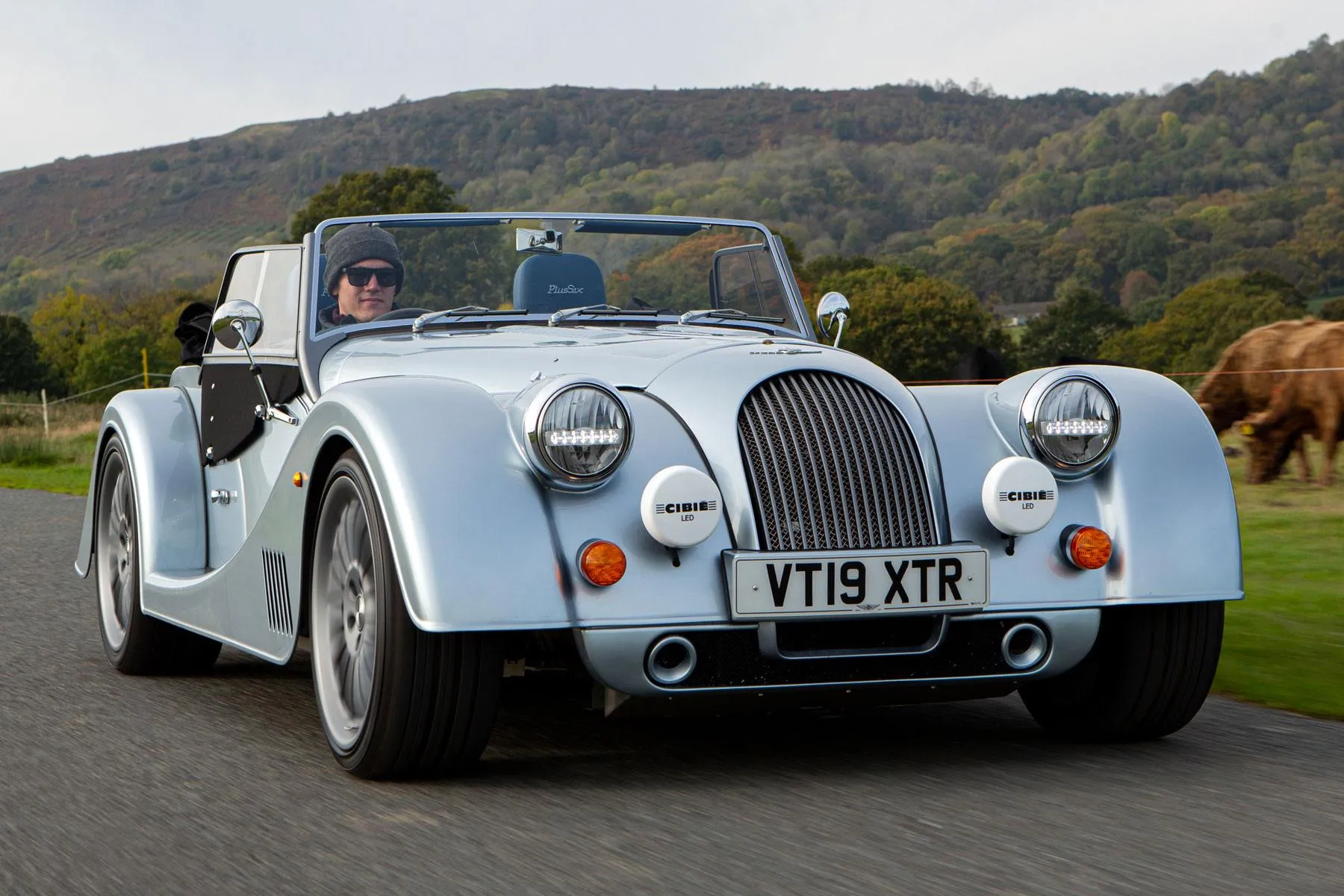 Morgan Plus Six Driving