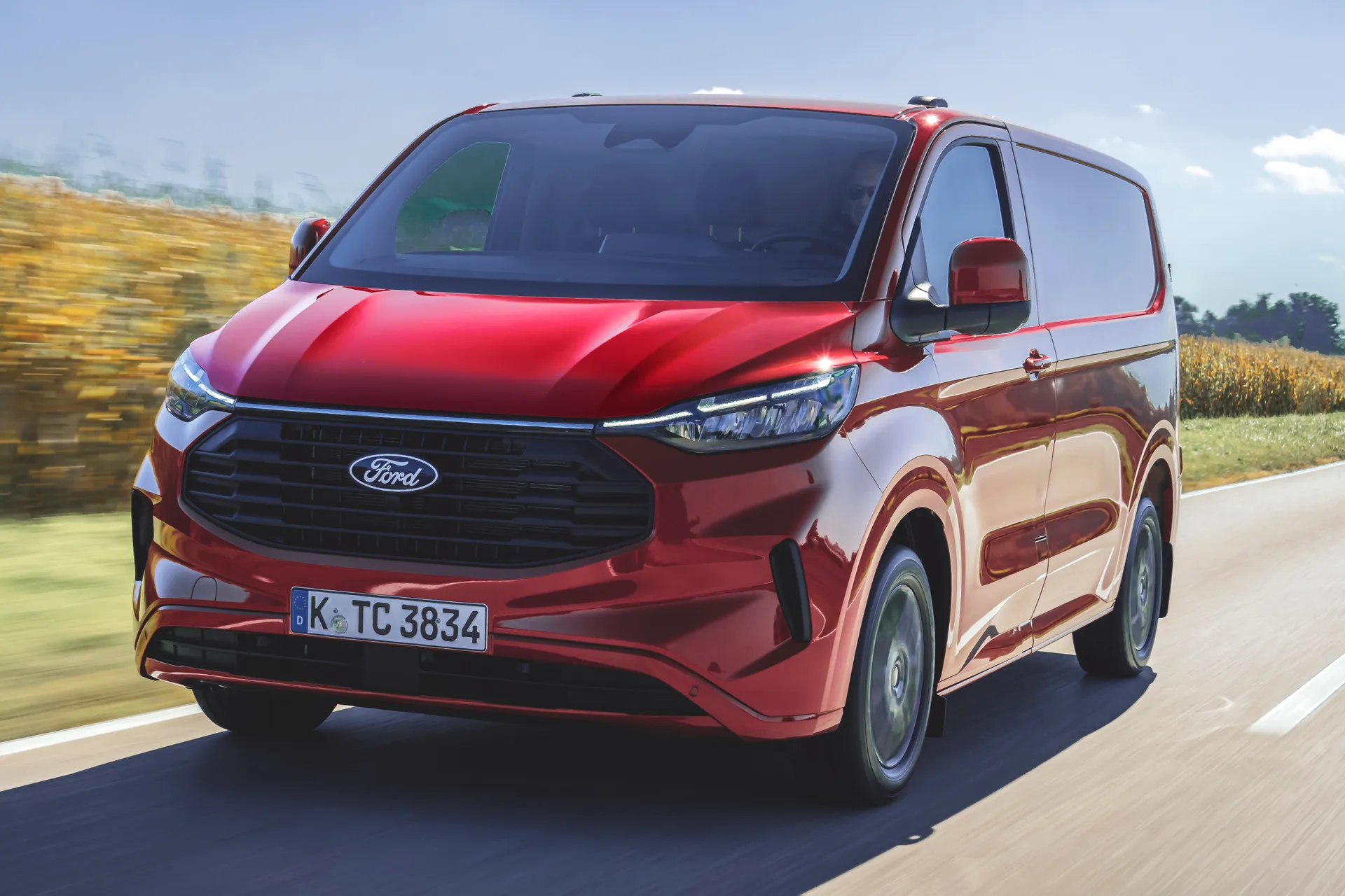 Ford Transit Custom Review: front dynamic moving