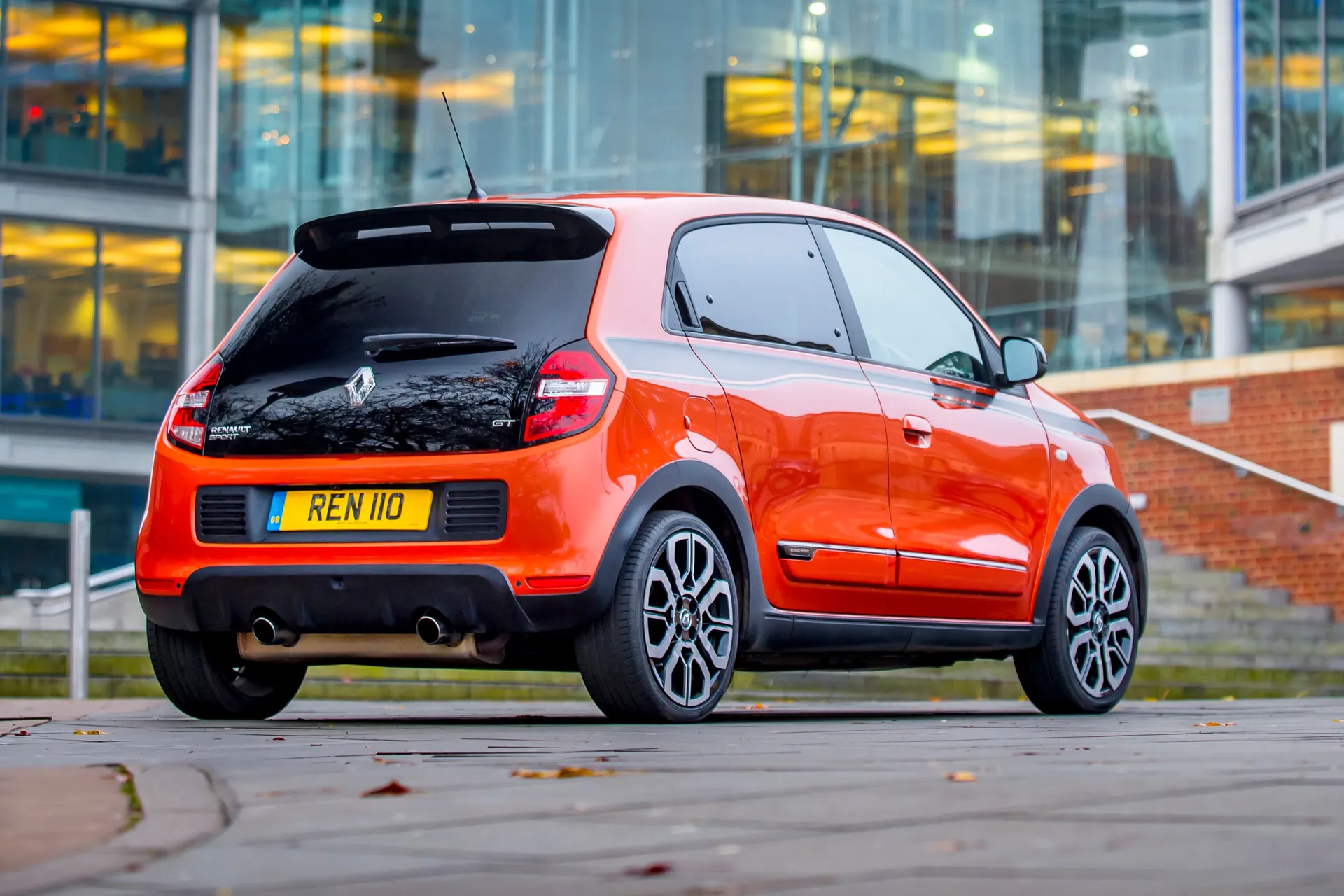Renault Twingo (2014-2019) Review: exterior rear three quarter photo of the Renault Twingo