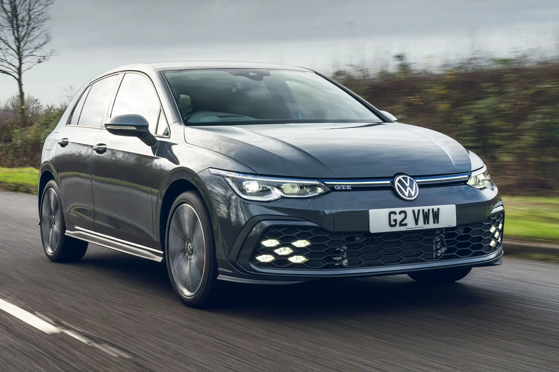 Volkswagen Golf GTE Review 2024: Dynamic moving