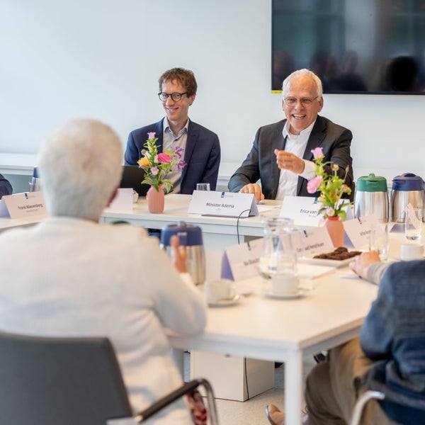 Minister Adema van Landbouw, Natuur en Voedselveiligheid op bezoek in het UMC Utrecht.