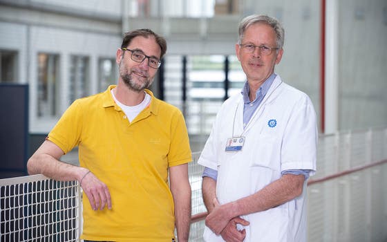 Study coordinator Paco Welsing PhD (left) and principle investigator Jaap van Laar MD PhD (right) 