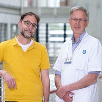 Study coordinator Paco Welsing PhD (left) and principle investigator Jaap van Laar MD PhD (right) 