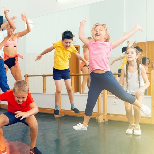 Sportende kinderen