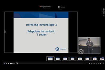 Schermafbeelding van een e-lecture