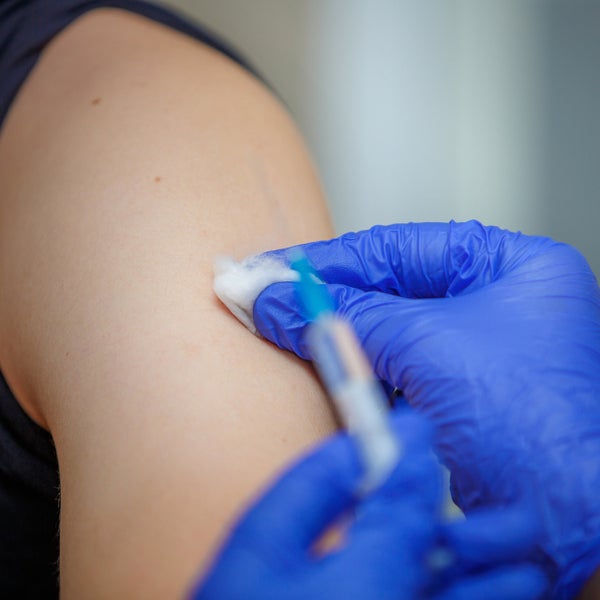 Vaccinatie in arm