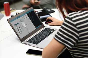 Schermafbeelding van een e-simulatie