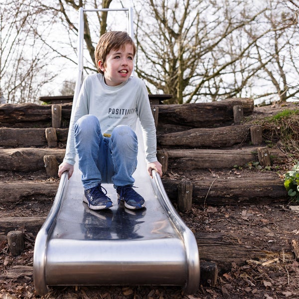 Epke op de glijbaan