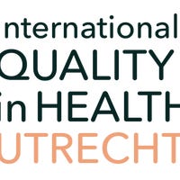 Logo van het driedaagse ‘The International Forum on Quality and Safety in Healthcare’ dat plaatsvindt in de Jaarbeurs van 21 tot en met 23 mei.
