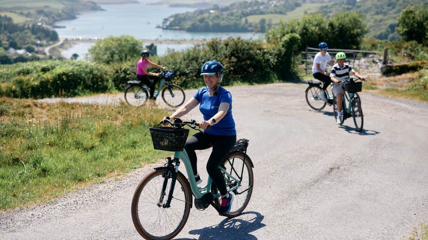 People cycling in West Cork with Gormú Eco Adventures Tours