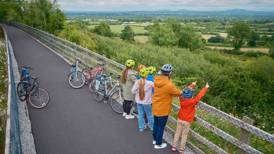 A family on the Limerick Greenway