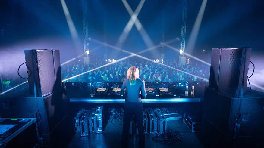 A DJ set at Púca Festival 2024 in Co Meath