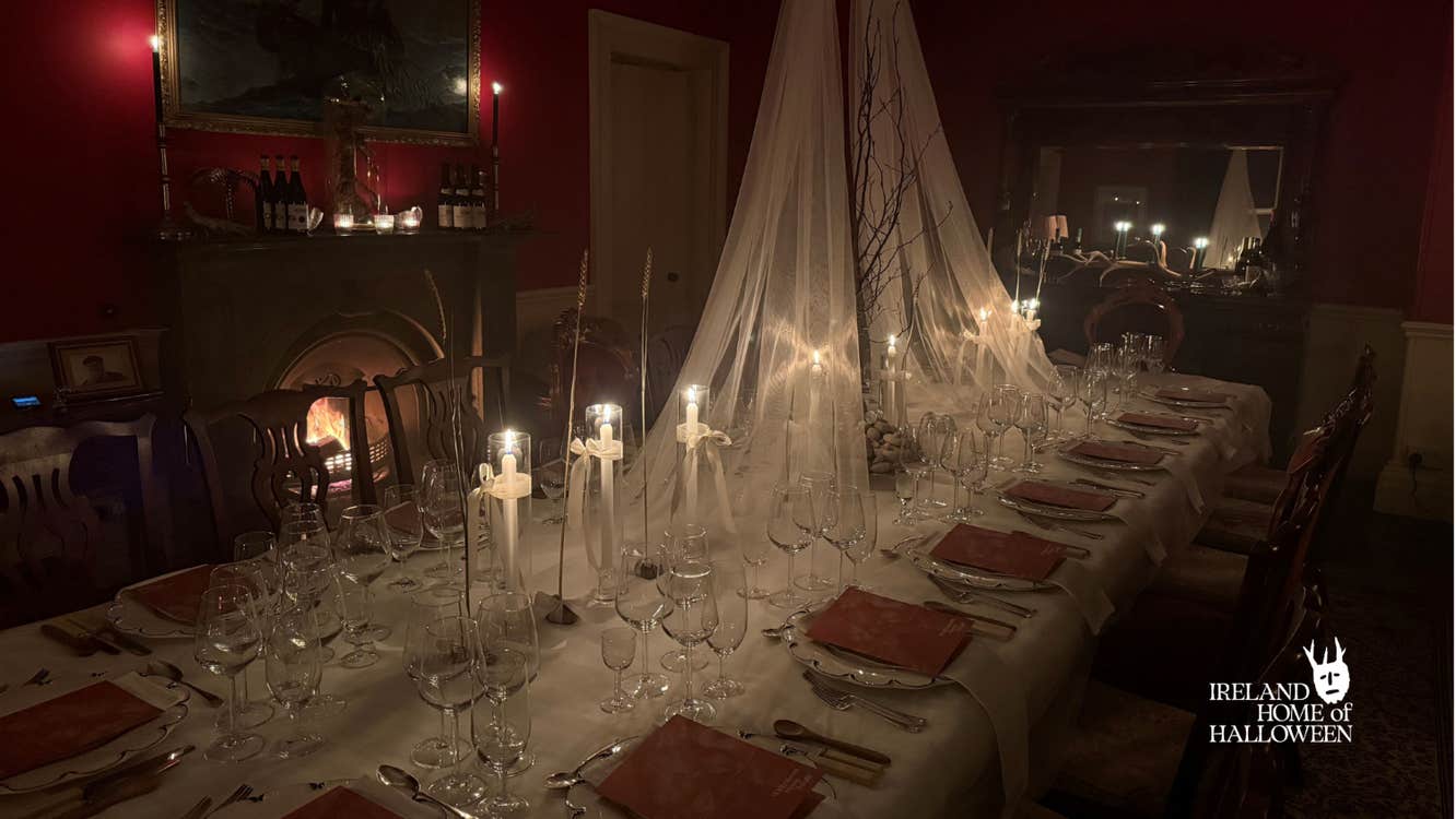 The samhain table at Whitestown House