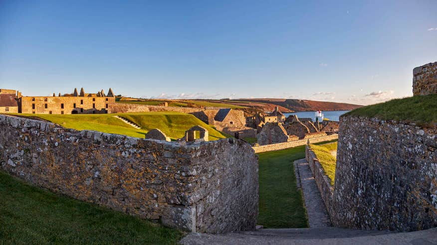 Charles Fort a 17th century star shaped fortress in Kinsale, Cork.