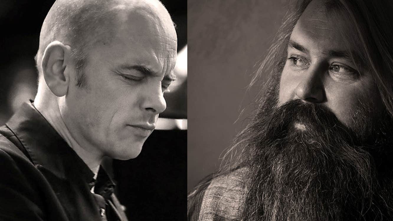 Trygve Seim and Tord Gustavsen with contemplative expressions.