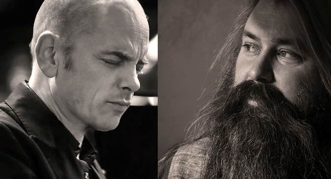 Trygve Seim and Tord Gustavsen with contemplative expressions.