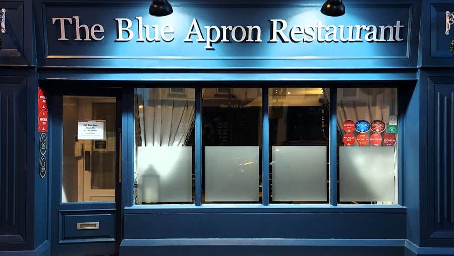 The Blue Apron shop front